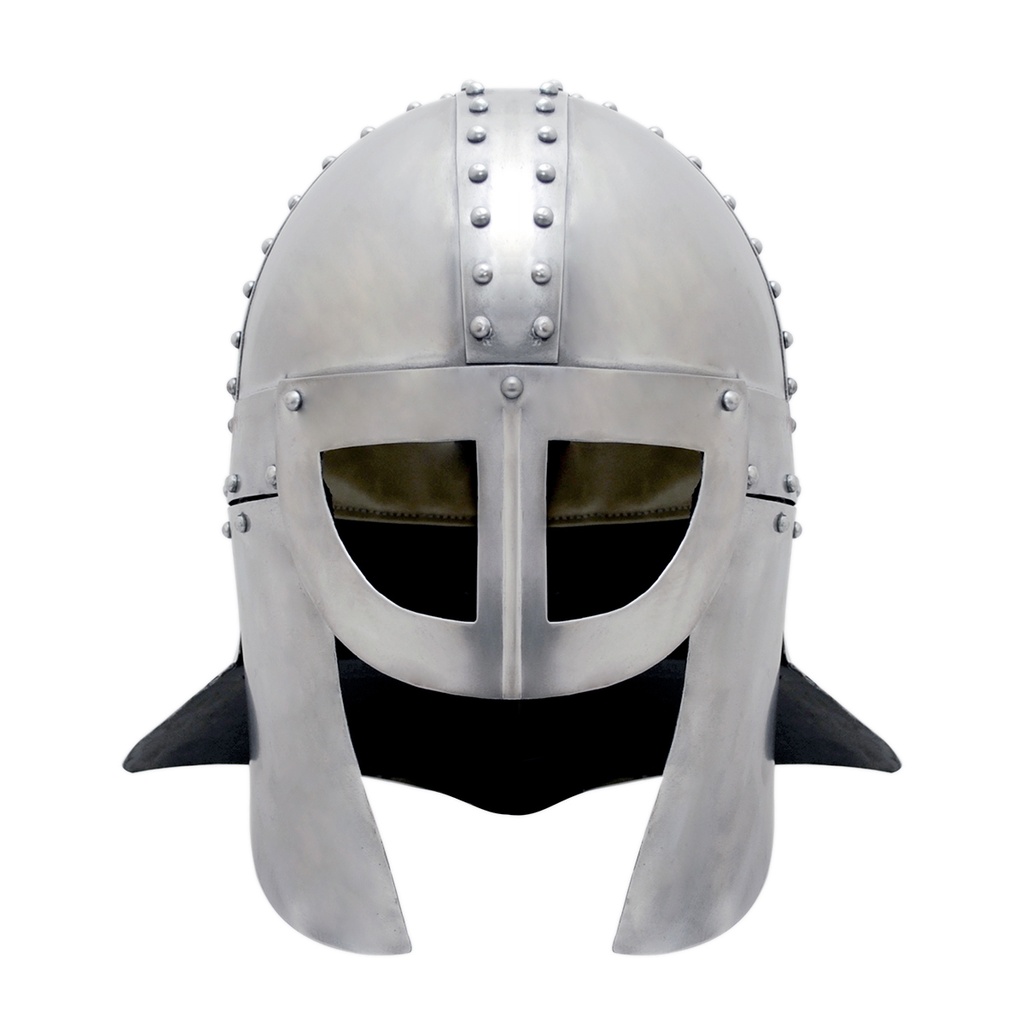 Wikinger Brillenhelm mit Nackenschutz und Wangenklappen