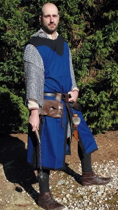 Two Colored Surcoat | Size S | Color blue/black 