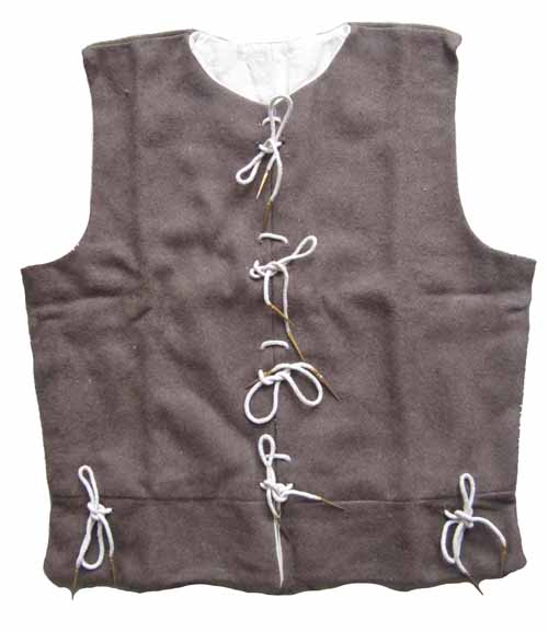 Late Medieval Vest | 15th C. | Size XXL | Color natural brown
