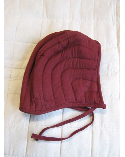 Gepolsterte Bundhaube | Farbe kastanienrot
