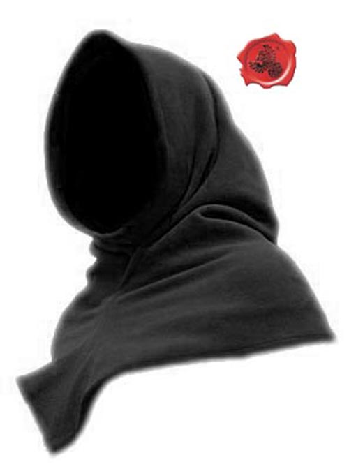 Mittelalter Gugel | Größe XL | Farbe schwarz