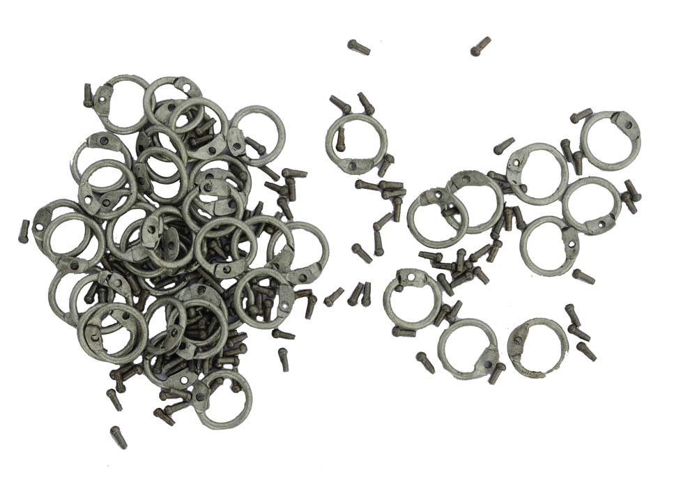 8 mm Round Rings with Round Rivets 