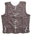[GDFB/CL/008-S-NB] Late Medieval Vest | 15th C. | Size S | Color natural brown