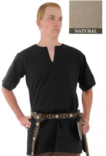[SAY/CL/5005-XXL-N] Medieval Tunic | Size XXL | Color natural