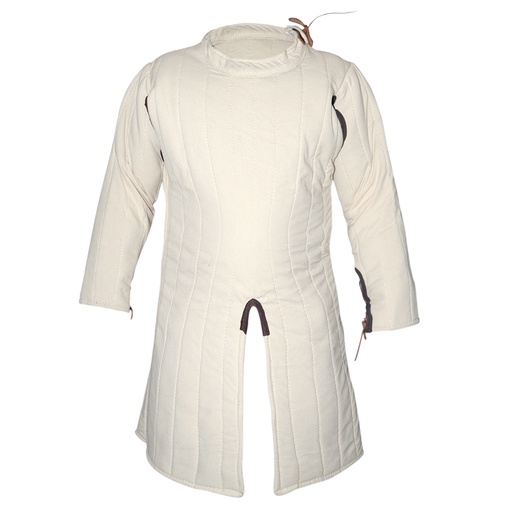[GDFB/CL/018-N-O-IMP] Long cut Gambeson | 12th-13th C. | Color natural