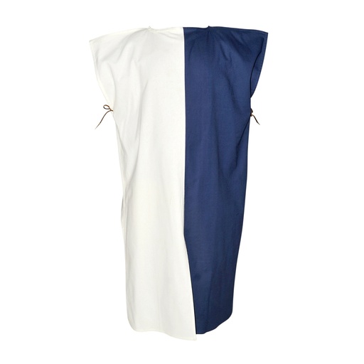 [SAY/CL/5054-WBLUE] Medieval Surcoat with Mi-Parti coloring | Color blue/white