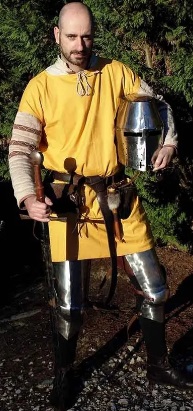 [SAY/CL/5057-XL-YELLOW] Medieval Half Sleeve Tunic | Size XL | Color yellow 