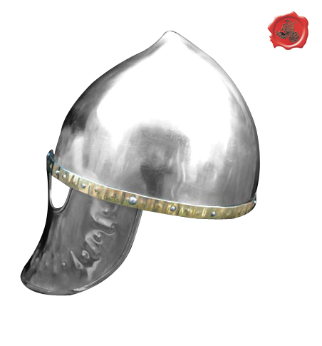 [GDFB/H/021-M] Italo-Norman Helmet with steel Face Plate | ca. 1170 | Size M