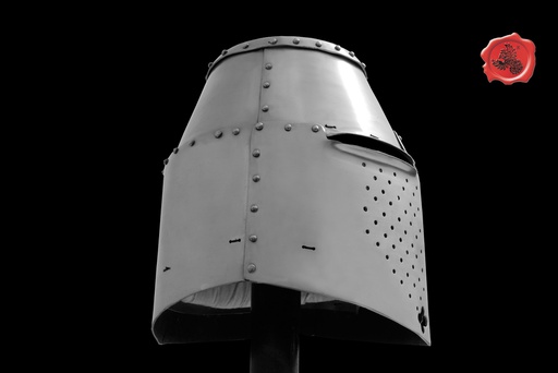 [GDFB/H/022-M] Großer Topfhelm | Ca. 1300 | Größe M