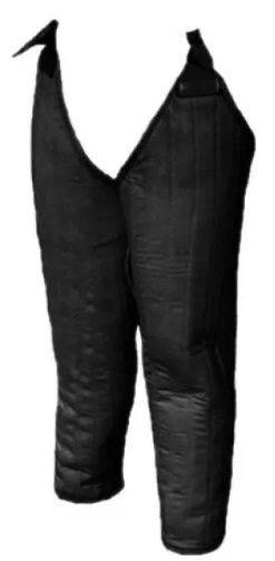[GDFB/CL/013-M-B-IMP] Lange Polsterbeinlinge| Größe M | Farbe schwarz