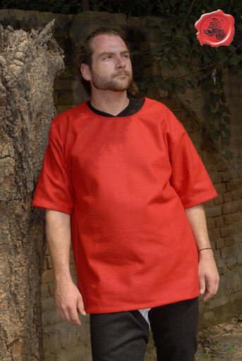 [GDFB/CL/016-XL-MR] Mittelalter Tunika | 15. Jahrhundert | Größe XL | Farbe kastanienrot
