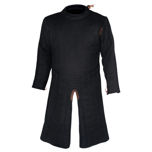 [GDFB/CL/018-XXL-B] Long cut Gambeson | 12th-13th C. | Size XXL | Color black