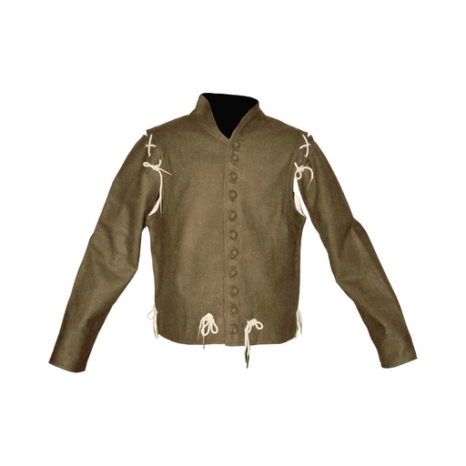 [GDFB/CL/027-XXL-NB-WL-IMP] Spätmittelalter Wams | Größe XXL | Farbe naturbraun