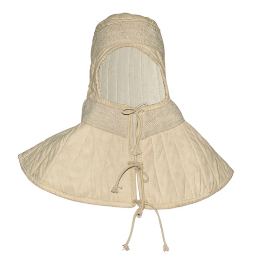 [GDFB/CL/030-XL-N-IMP] Große gepolsterte Bundhaube | Größe XL | Farbe natur