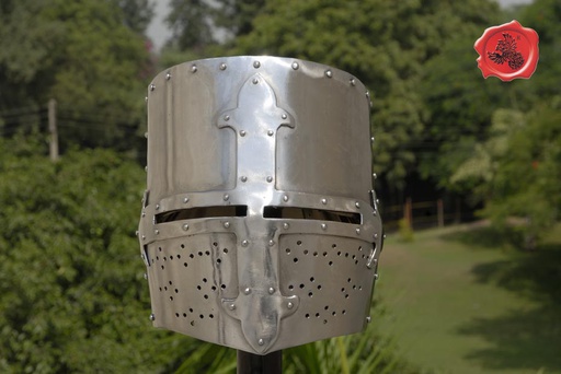 [GDFB/H/038-L-IMP] French Bucket Helmet "Maciejowski-Bibel"| ca. 1250 | Size L