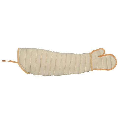 [AER/CL/1501-L] Textiler Gladiatoren Armpanzer (Manica) | Linker Arm | Ohne Lederbändern