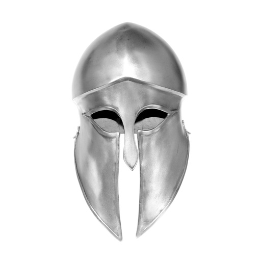 [AER/H/1506-TN] Corinthian Helmet (Denda) | Tinned Steel