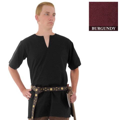 [SAY/CL/5005-M-R] Medieval Tunic | Size M | Color red