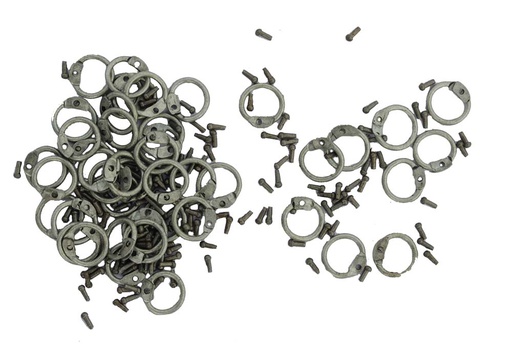 [8-RR-8] 8 mm Round Rings with Round Rivets 