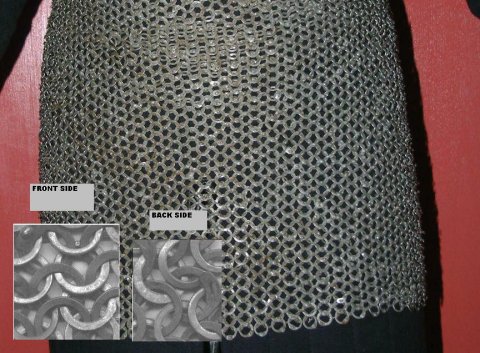 [2-SK-9] Kettenrock | 9 mm Flachringe | mit Keilnieten halb vernietet