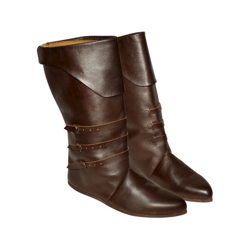 [GDFB/SH/001-7/40.5 DB-IMP] Spätmittelalter Händlerstiefel | Größe 40,5